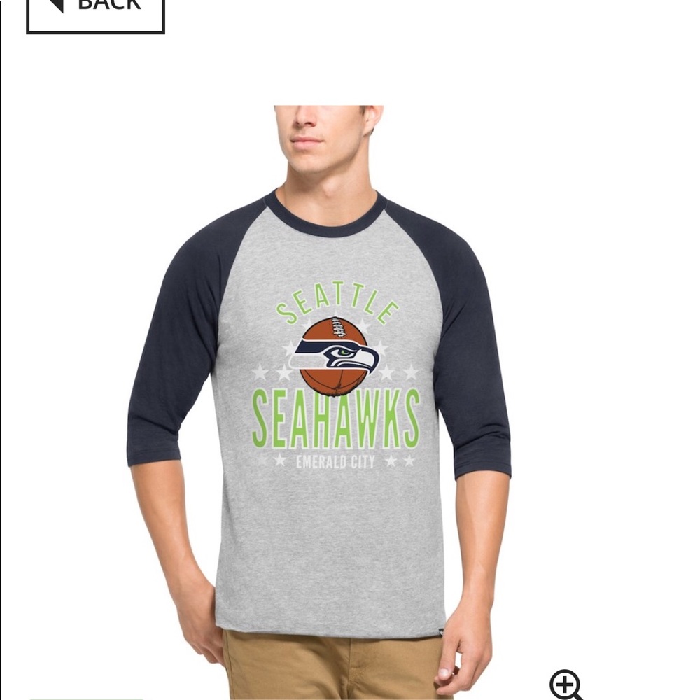 Seattle Seahawks NFL Lockdown Raglan T-shirt